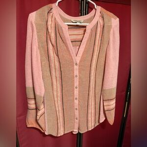 Liverpool Los Angeles Shirred Boho top Medium